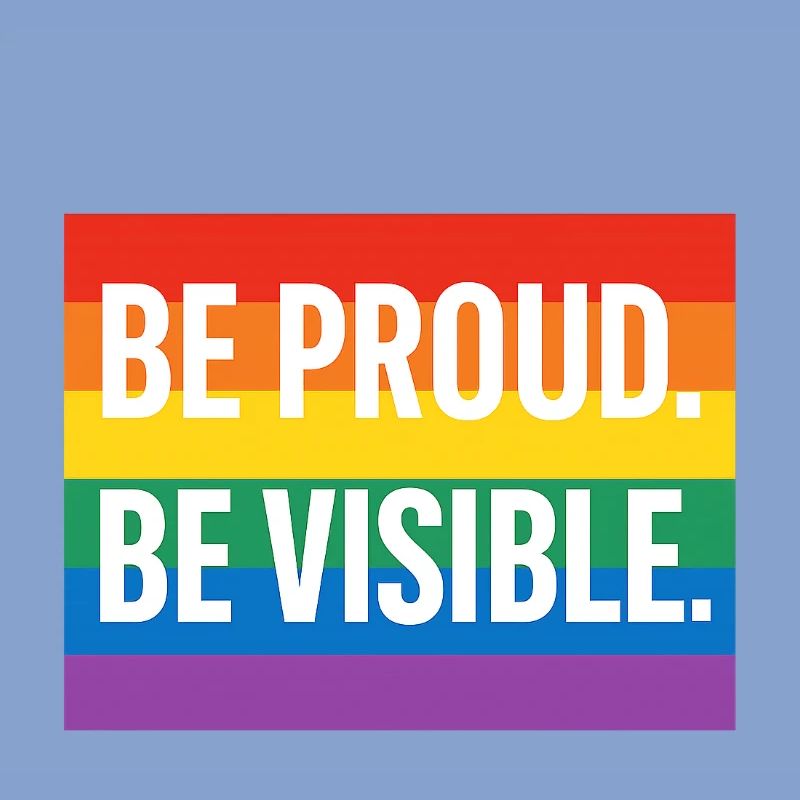 Regenbogen Pride Statement Design