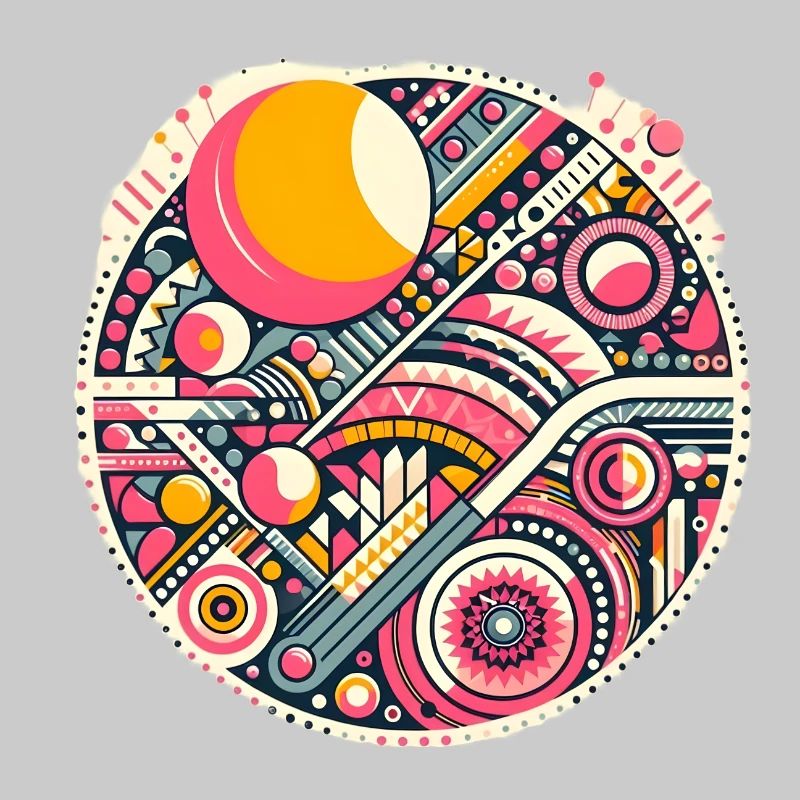 Neon Geometry — Orbit Bloom