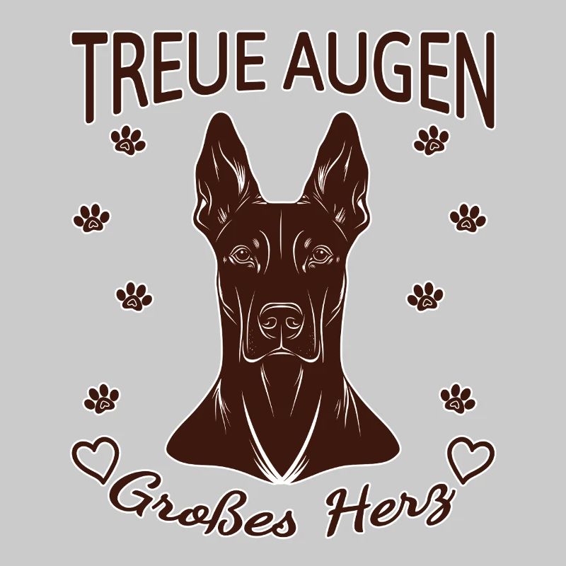 Dobermann Design – Herz & Treue Rust