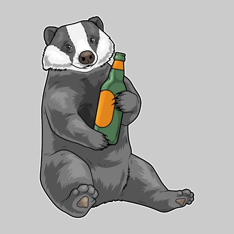 Dachs Flasche Bier