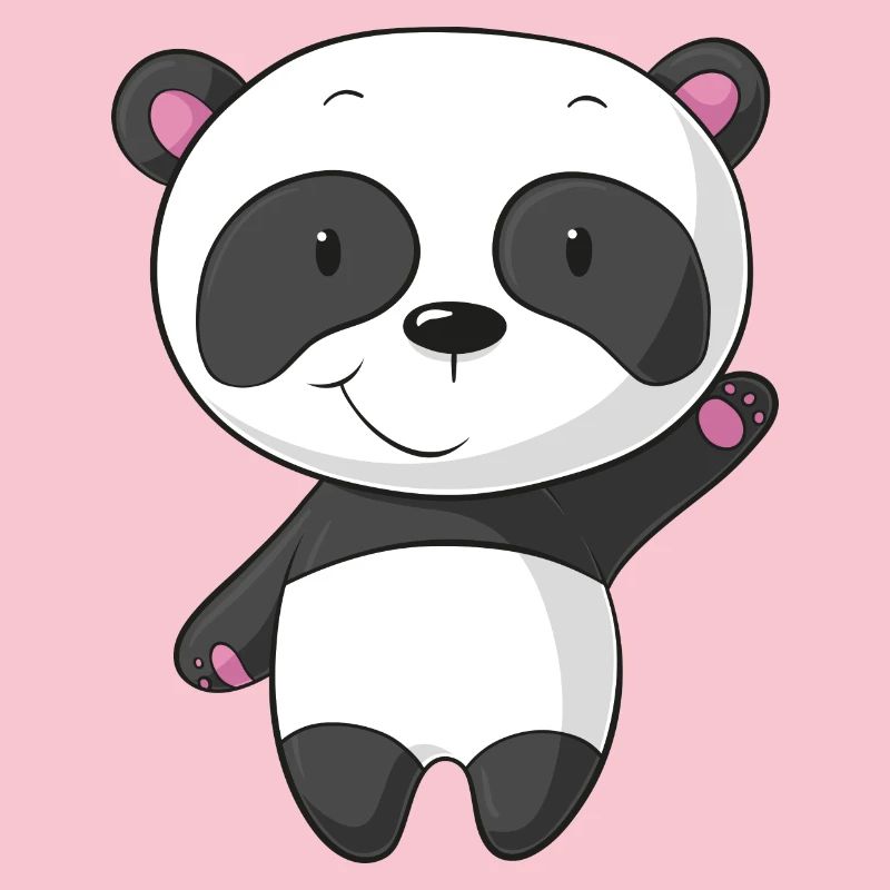 Winkender Comic Panda