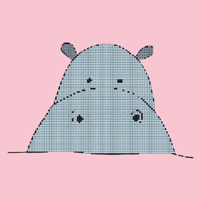 Pixel-friendly hippo