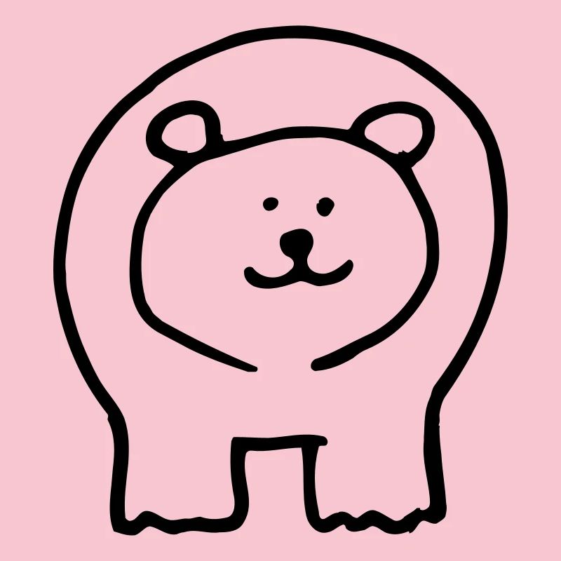 Bear printed 2 sides