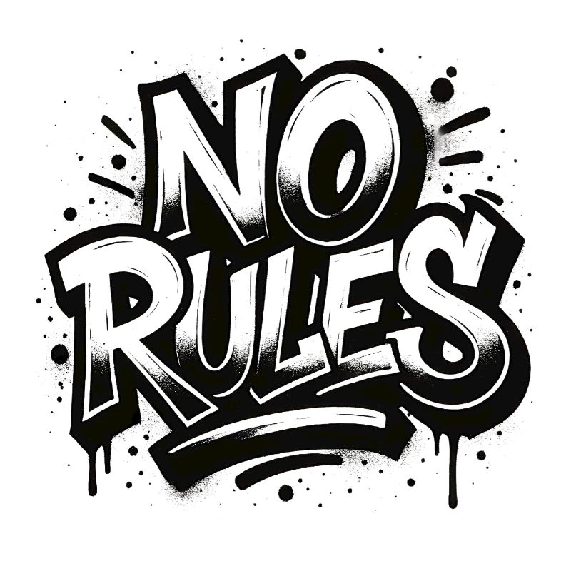 No Rules Graffiti Design