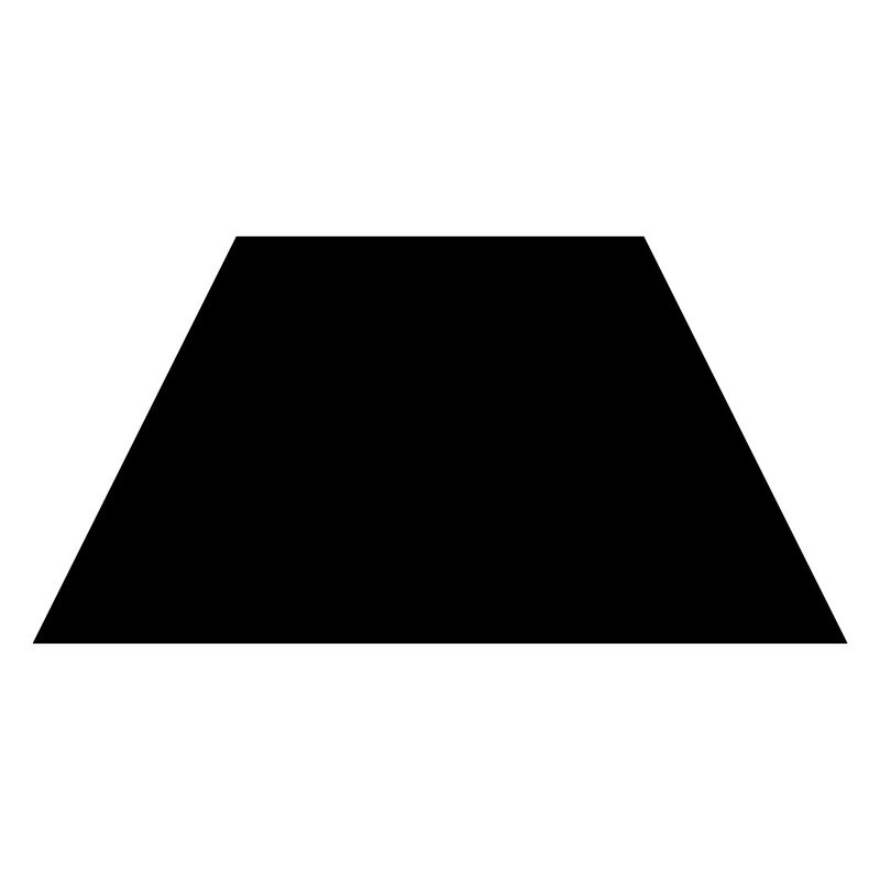 black trapezoid