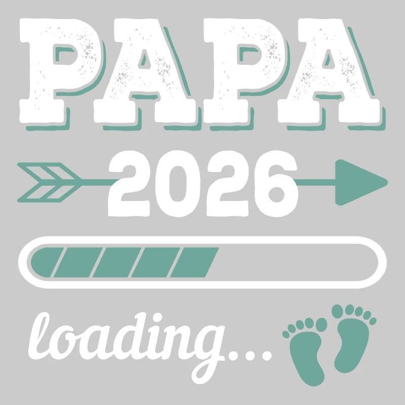 Papa 2026 Loading Werdender Vater Geschenkidee