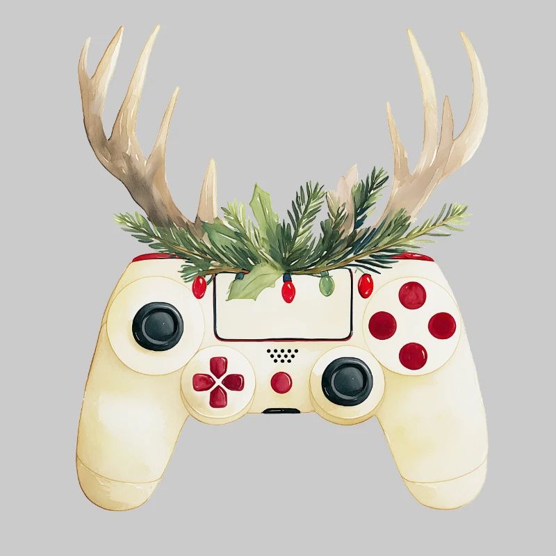 Weihnachtscontroller mit Hirschgeweih