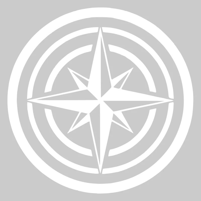 Compass Wind Rose Circle Navigation Clean