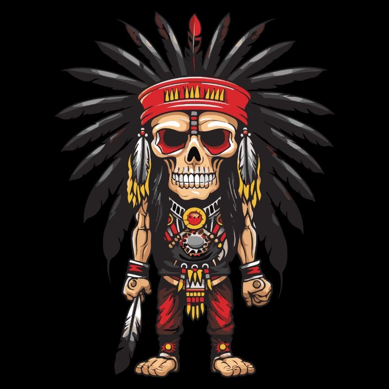 Squelette indien Apache