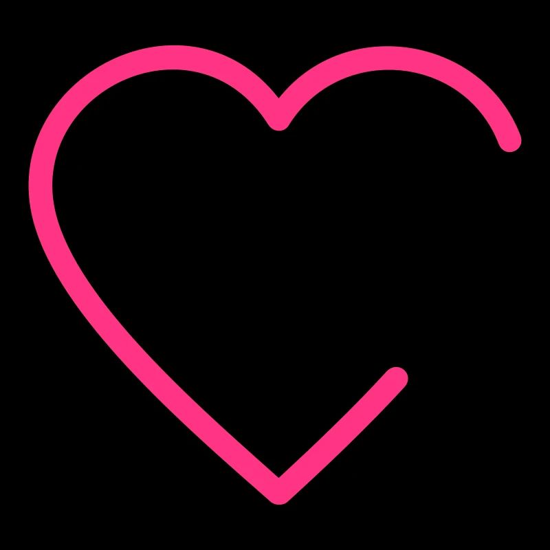 Offenes Herz / open heart outline (1c)
