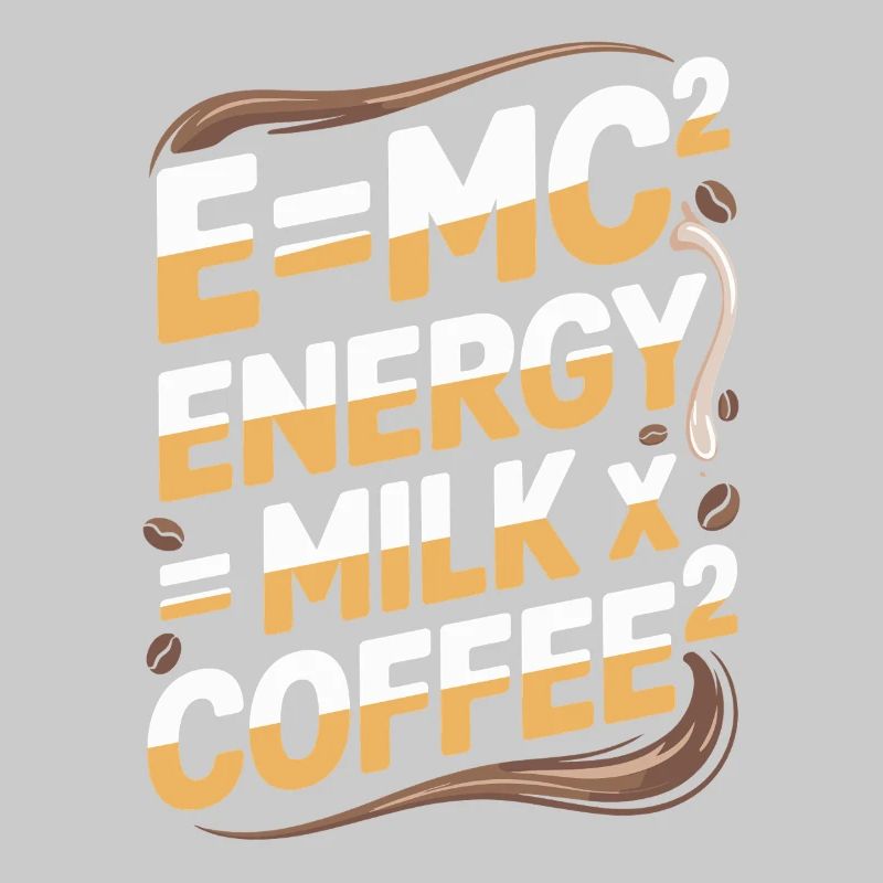 E=MC2 Physik Spruch Koffein Nerd Energie Kaffee