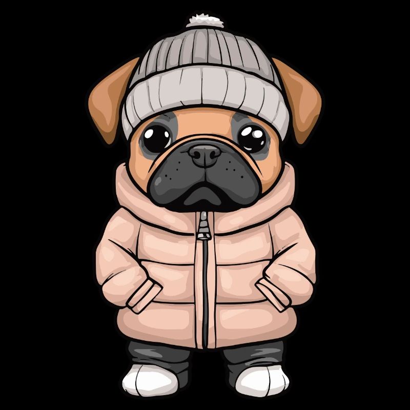 Chien Boxer Hiver
