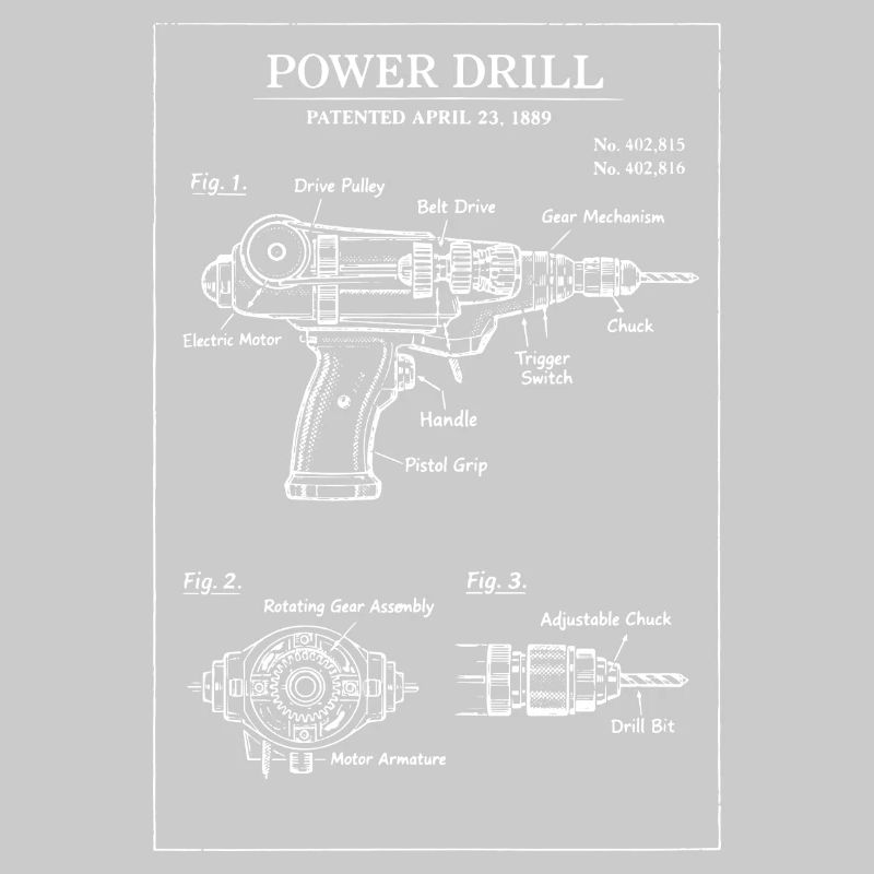 Power Drill Patent Blueprint