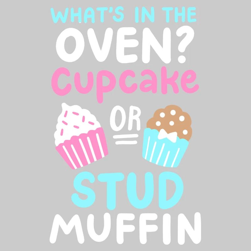 Cupcake oder Stud Muffin Gender Reveal Party