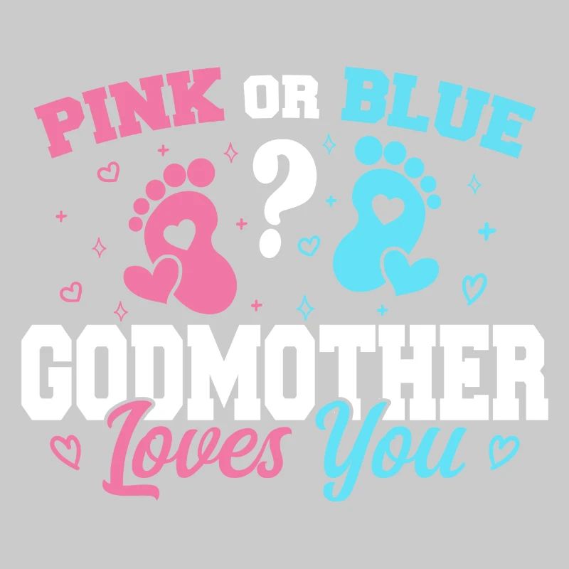 Rosa oder blaue Patin liebt dich - Patin