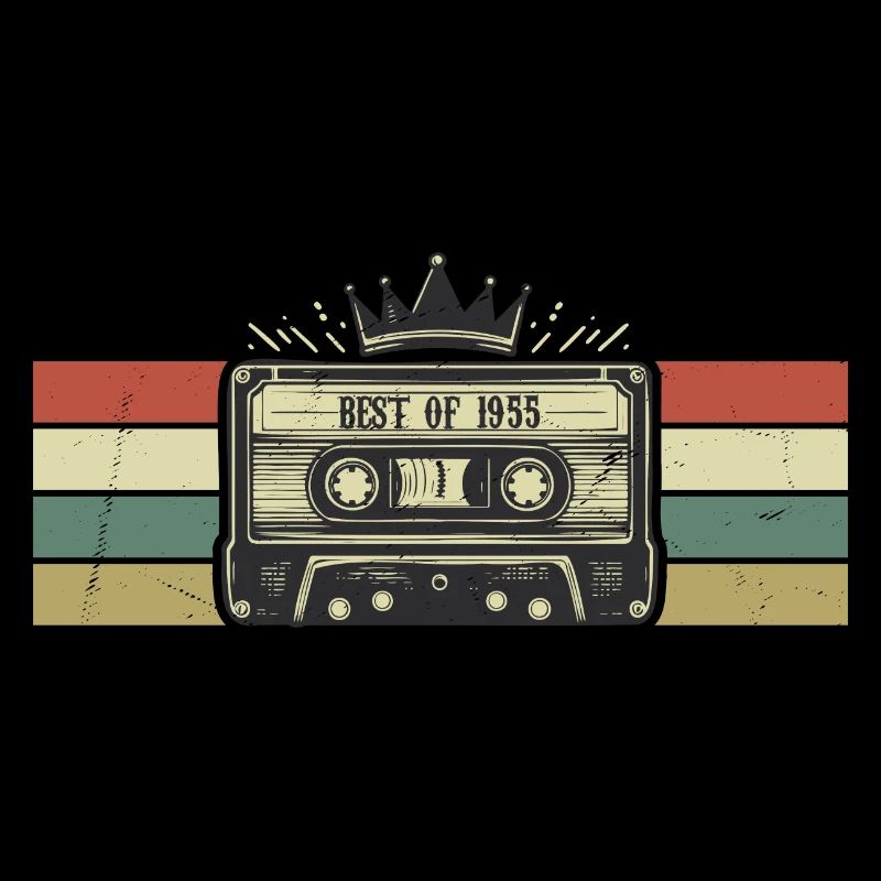 1955 Kassette - Geboren 1955 Geburtstagsgeschenk
