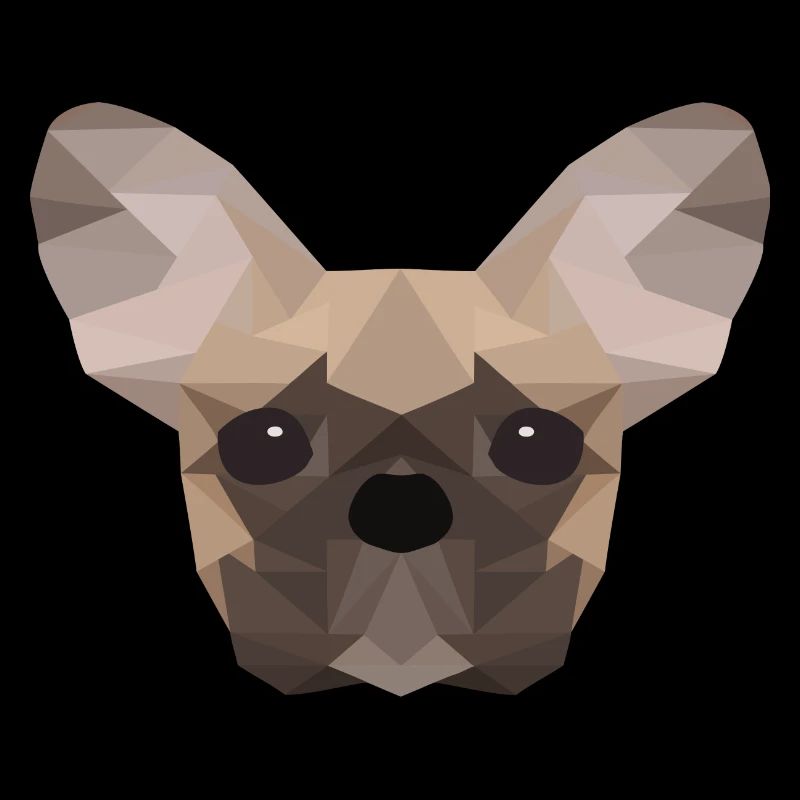Bouledogue français Low Poly