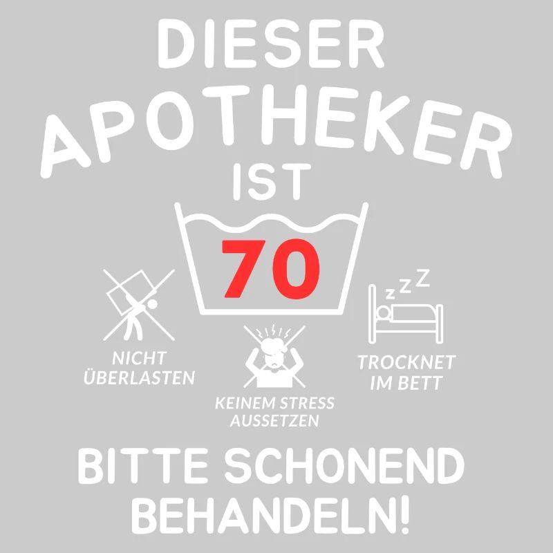 Dieser Apotheker ist 70. Schonend behandeln