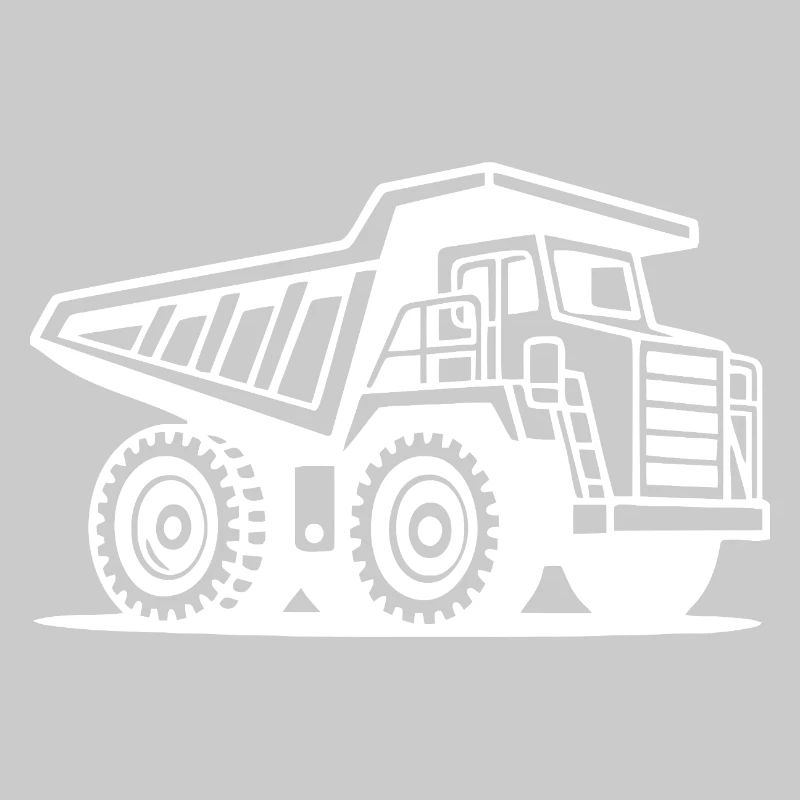 Conception de la silhouette du camion minier industriel