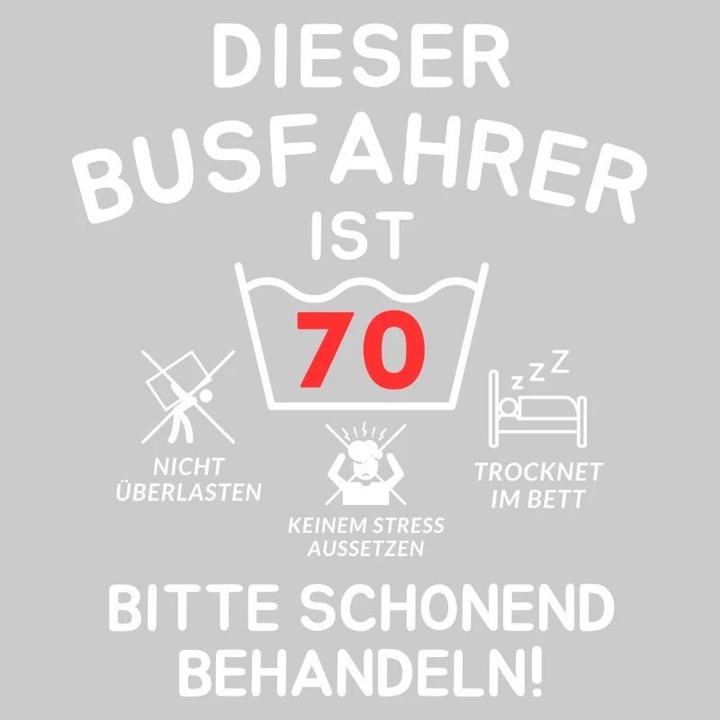 This bus driver is 70 years old.