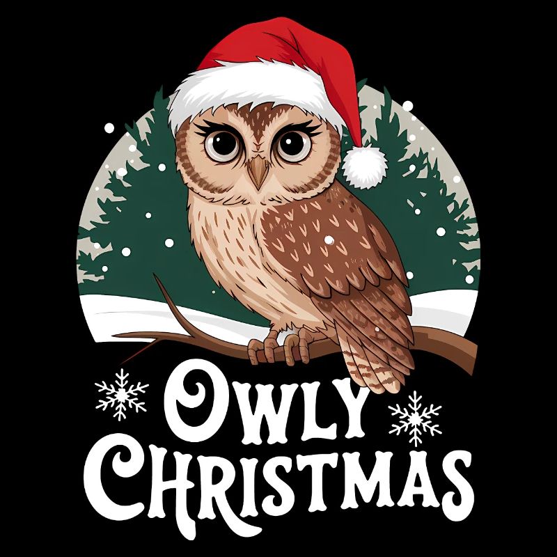 Eule Weihnachten Eulen Weihnachtpullover lustig