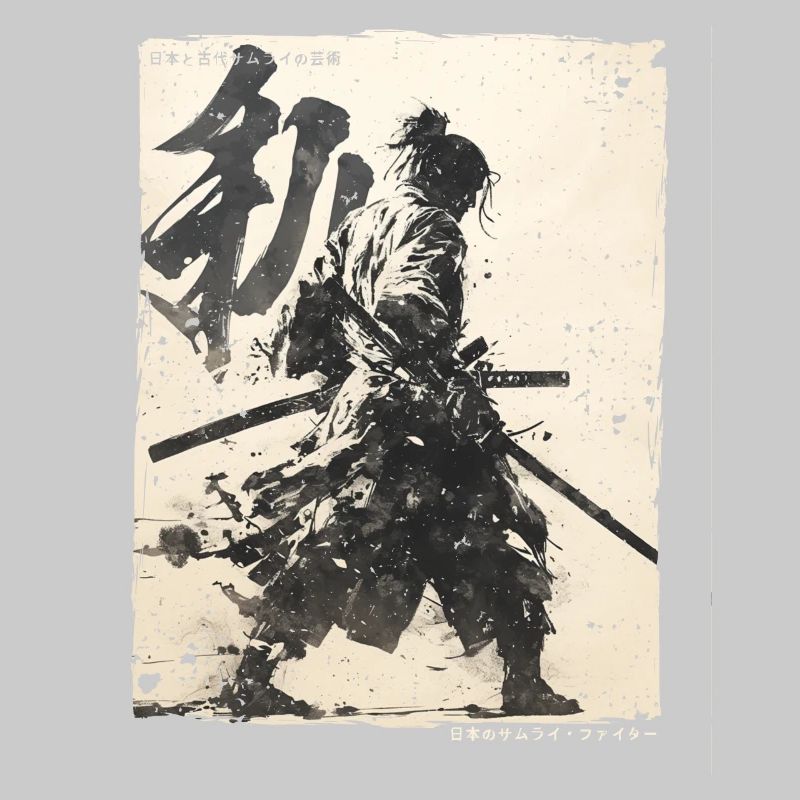 Samurai Fighter - Japanese Ukiyo-e Artwork
