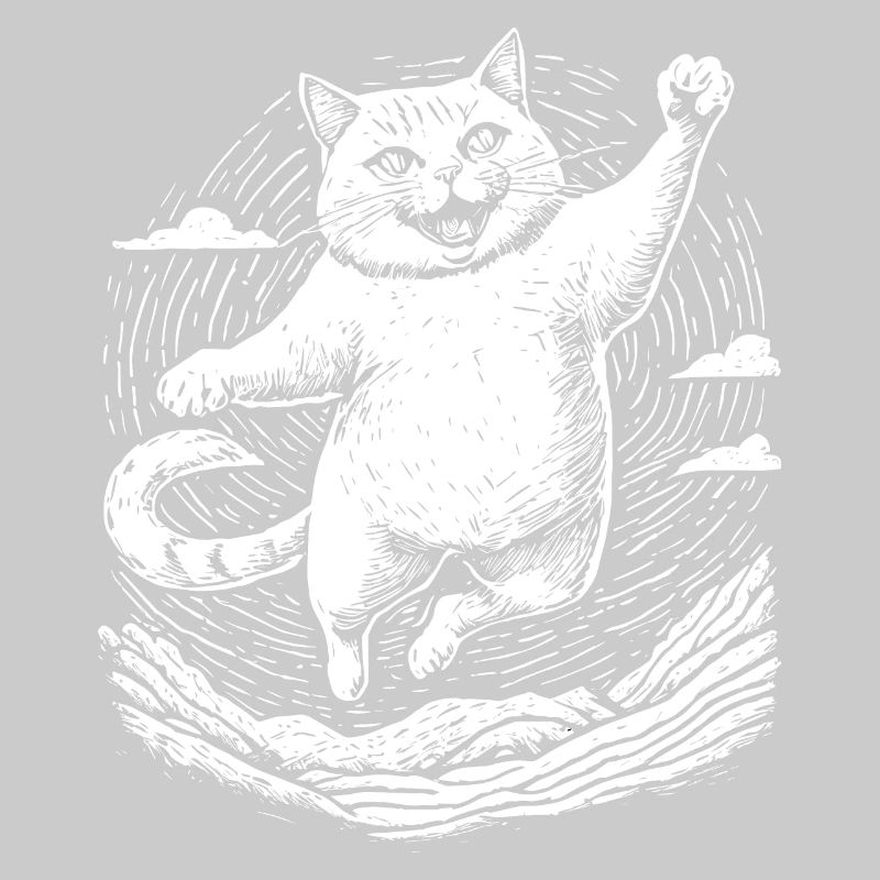 Cat practicing karate