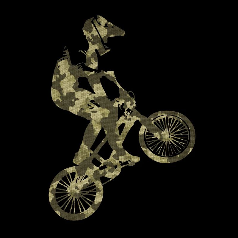 BMX camouflage vert