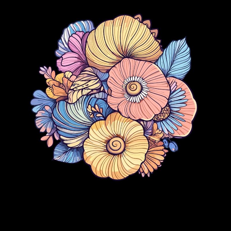 Composition florale colorée