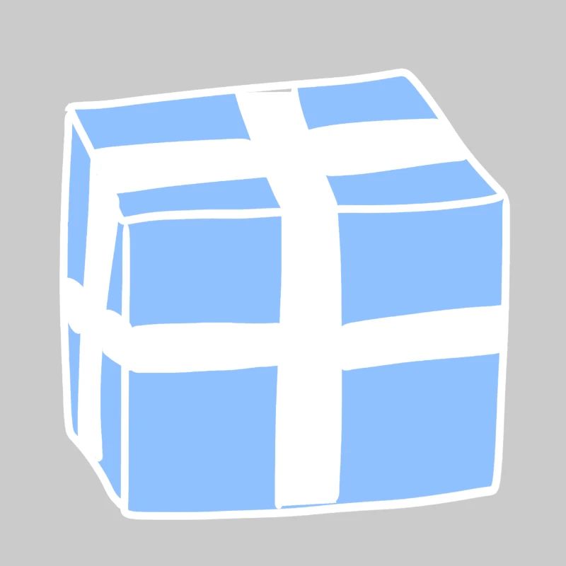 Gift Icon Box Blue