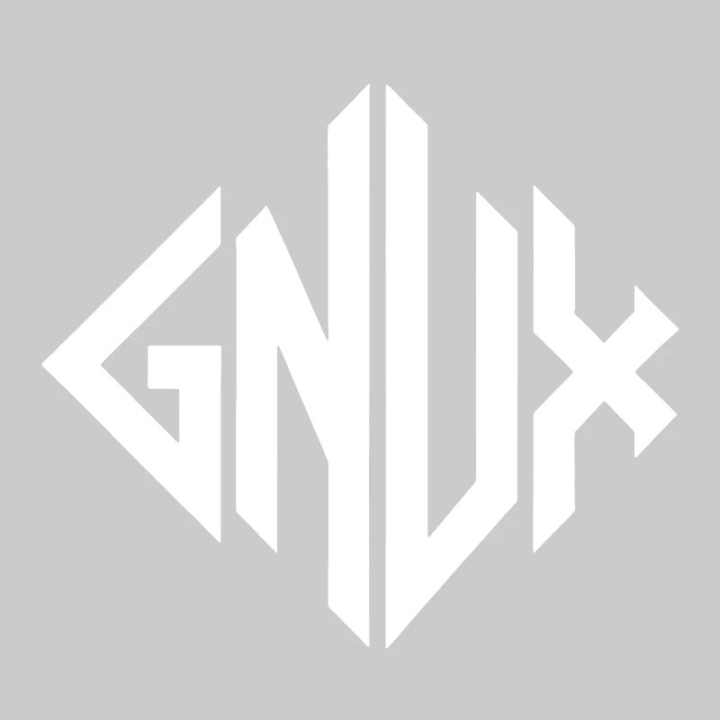 Géométrie du monogramme Gnux
