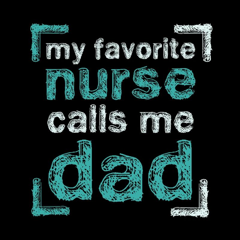 Stolzer Papa einer Krankenschwester