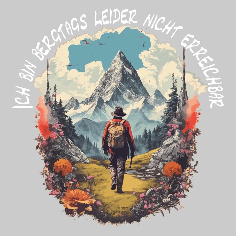 Wandern oder Klettern in den Bergen