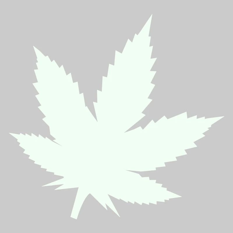 Feuille de Cannabis Silhouette Menthe