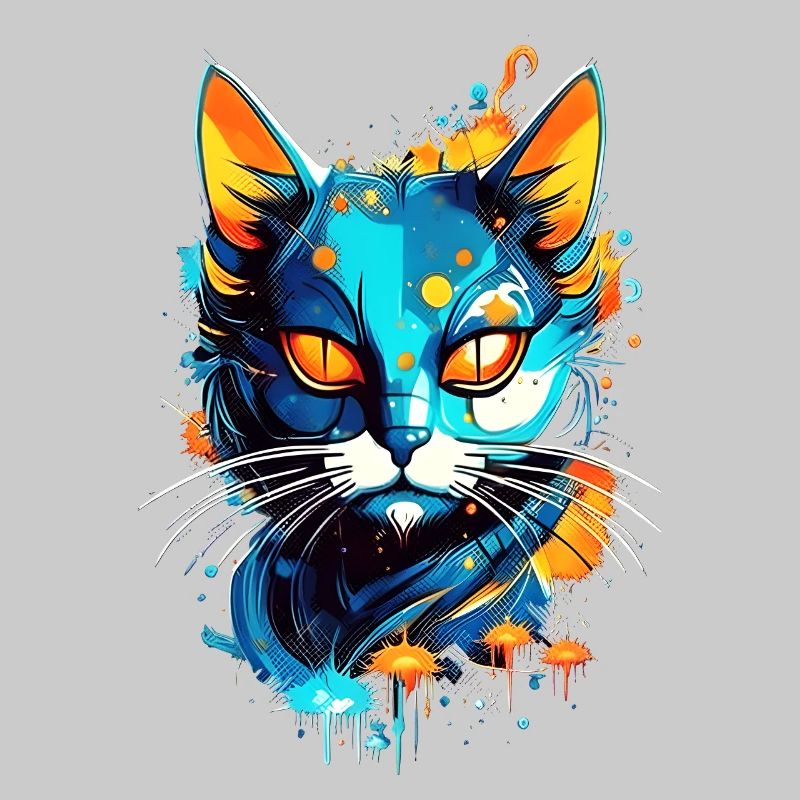 Bunte kosmische Katze