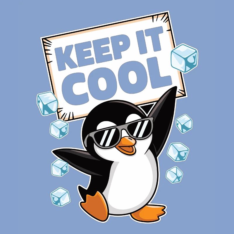 Bleib locker, sagt der Pinguin