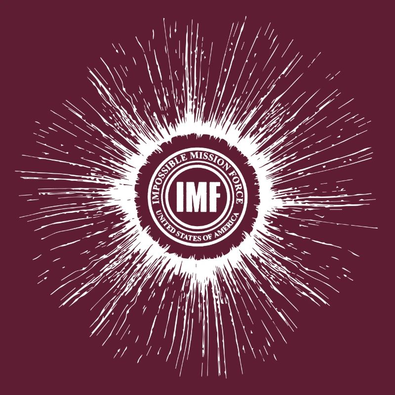 Mission Impossible Dead Reckoning IMF Logo Blanc