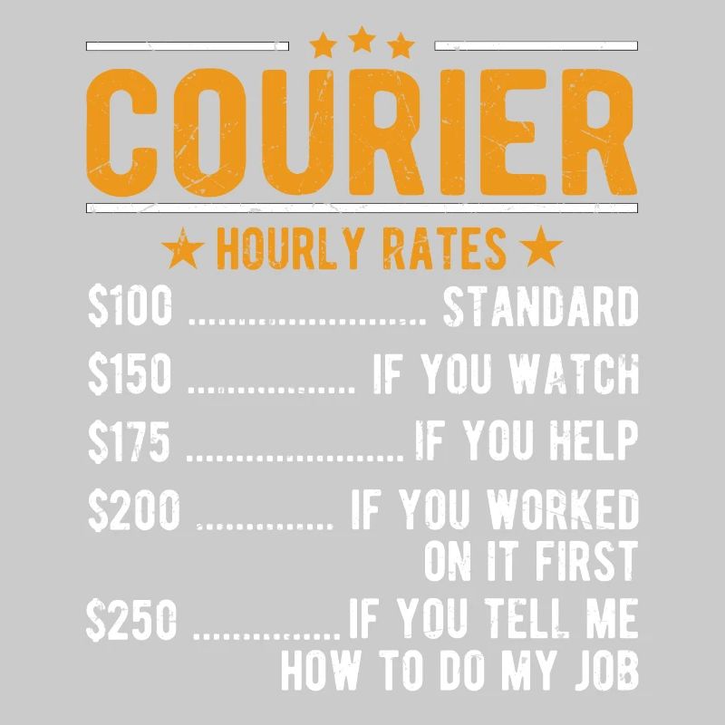 Courier hourly wage