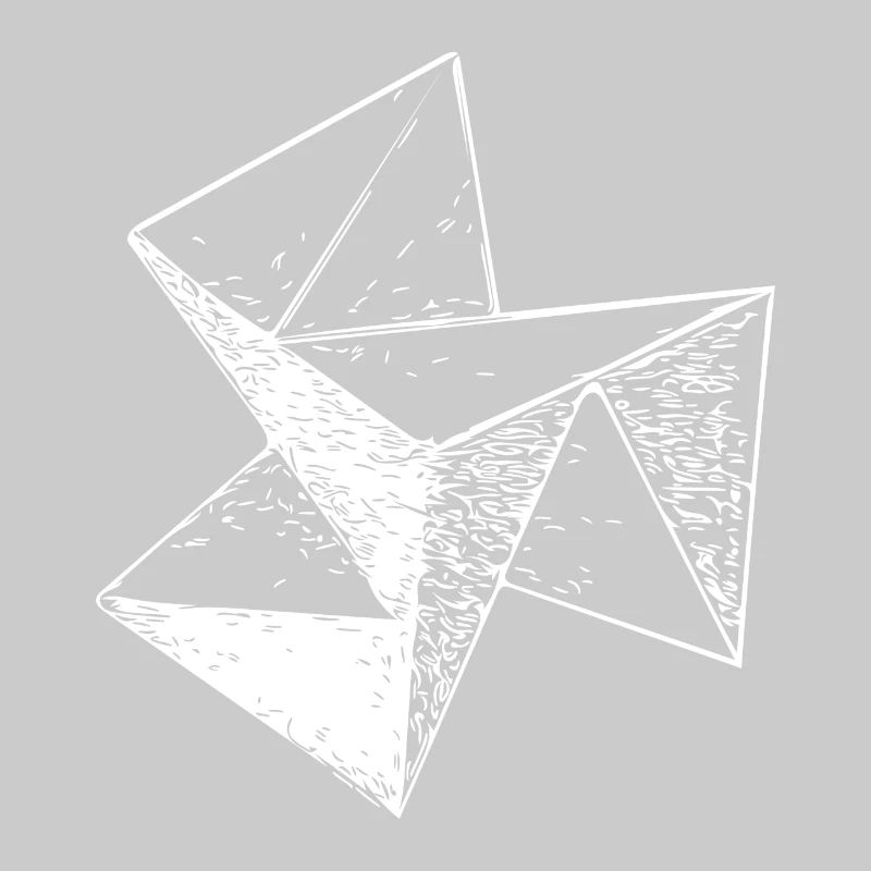 3d Triangle Vintage Cube structure