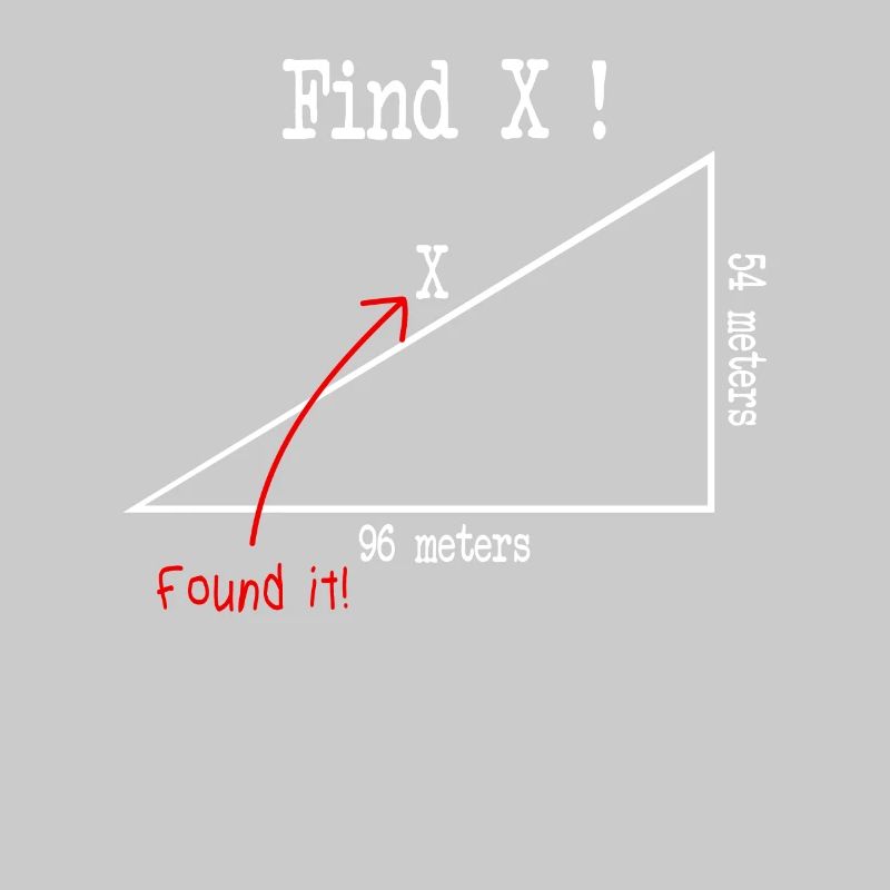 Math math meme Find X Found It pythagoras