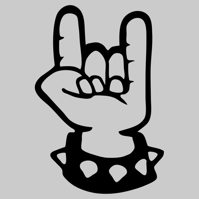 signe cornu metal fork rock hand sign devil hard