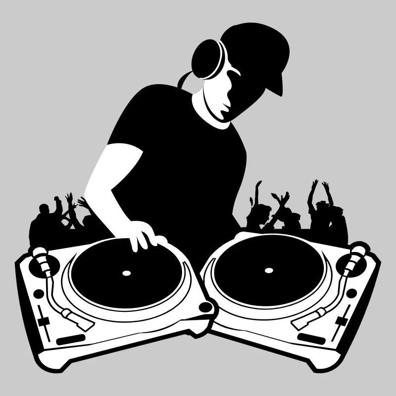 DJ mit Turntables