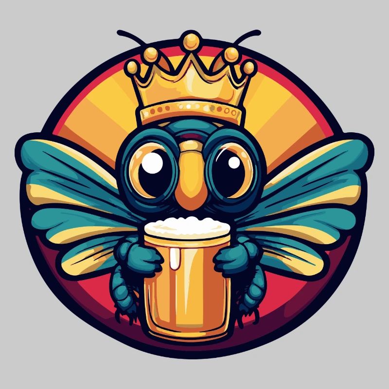 Bande dessinée de bière libellule