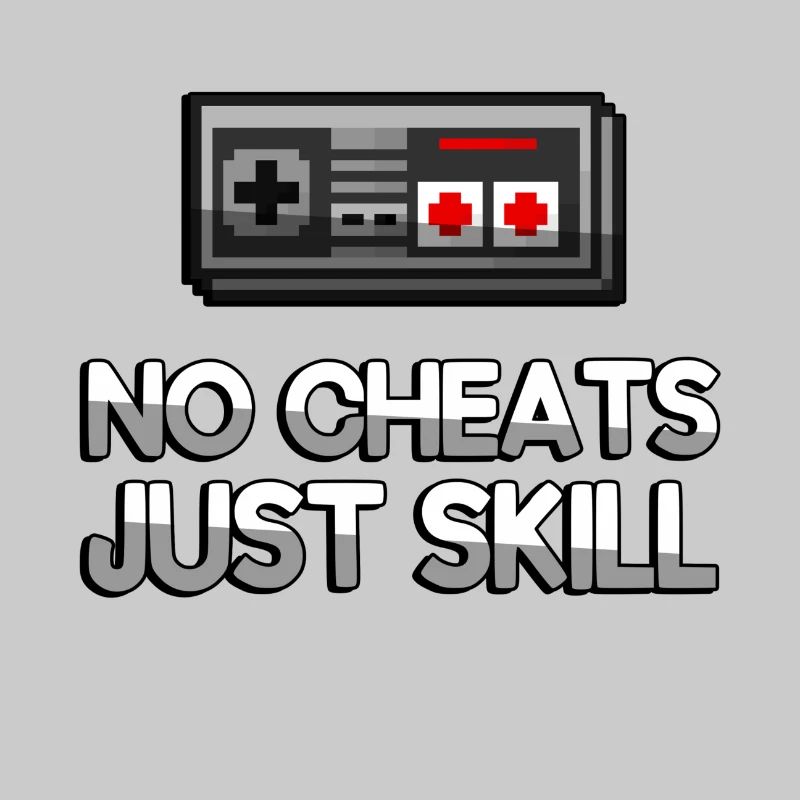 NO CHEATS JUST SKILL + NES Controller - Gaming