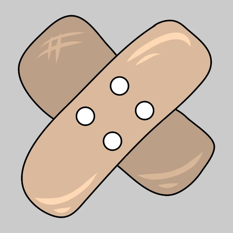 Patch, blessure, blessure, guérison, idée cadeau