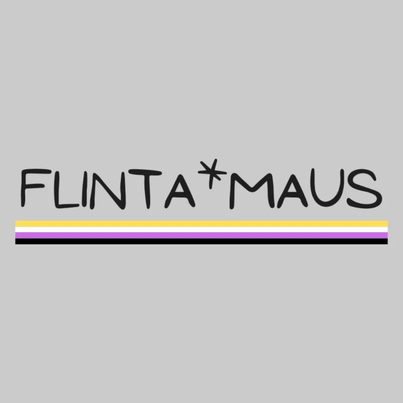 Flinta*Maus Logo non binary flag