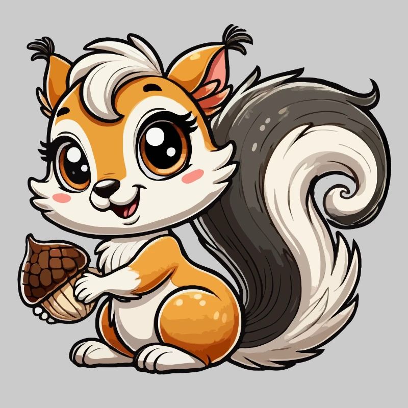 Mädchen Eichhörnchen