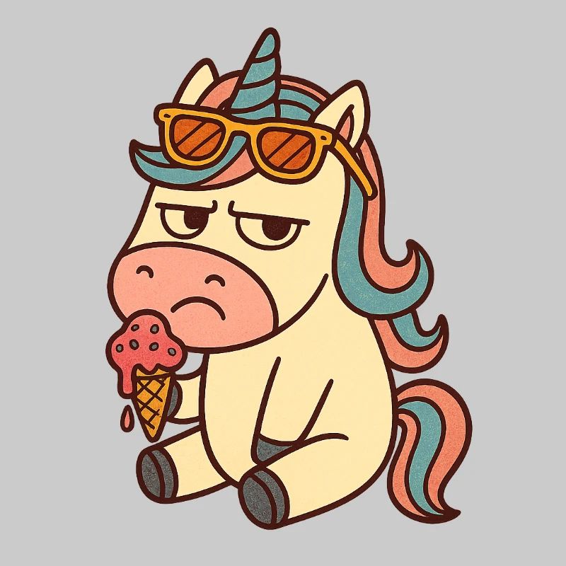 Einhorn mit Eis