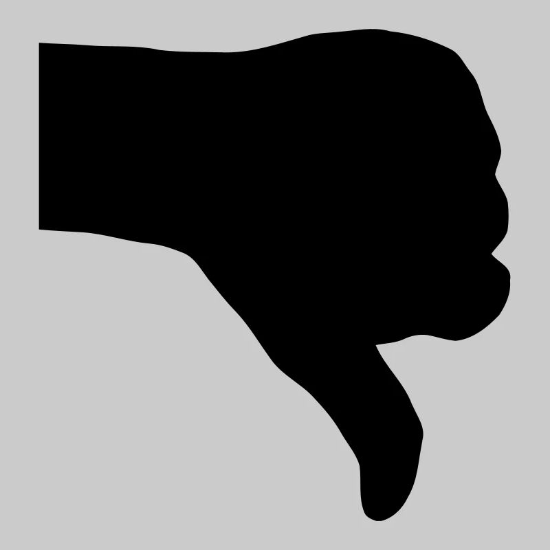 thumb down