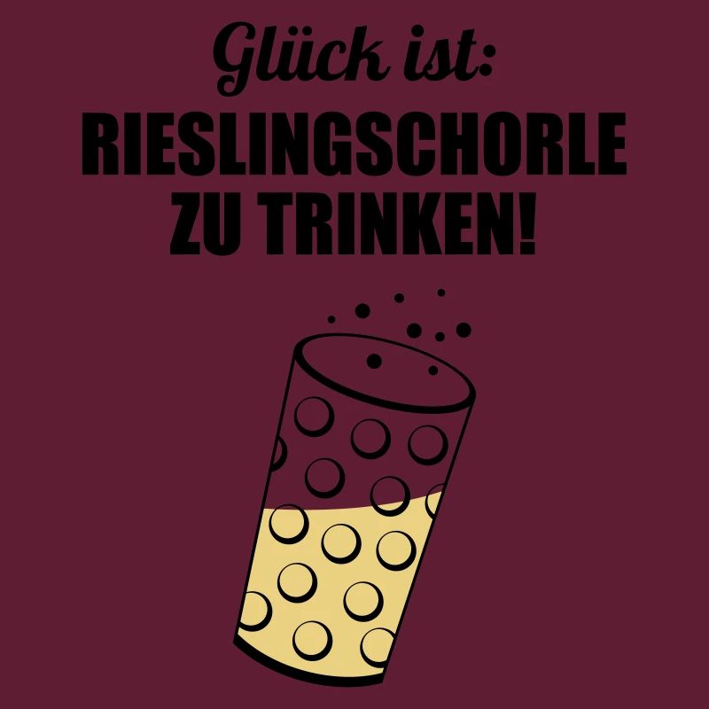 Glück trinken - Dubbeglas mit Schorle inside